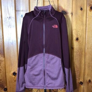 The North Face Full Zip Light weight large Jacket purple/burgundy sweatshirt​
